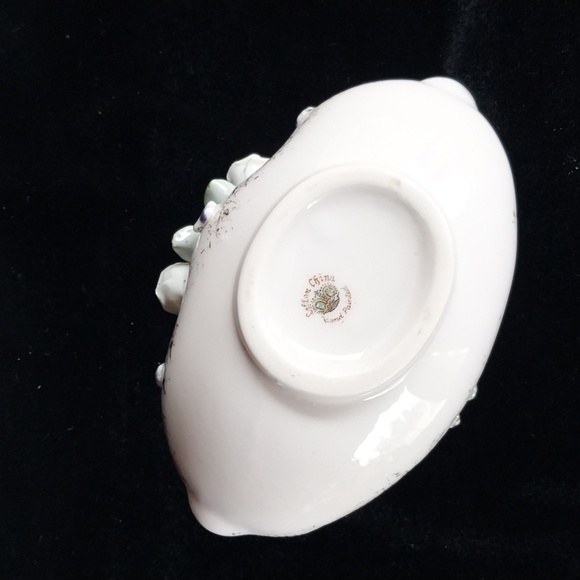 🤑🤑Vintage Lefton China cream and gold ladies ashtray - Picture 7 of 12